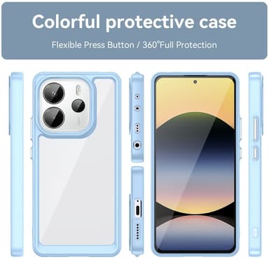 SKALO Xiaomi Redmi Note 14 4G Color Bumper Cover - Blå