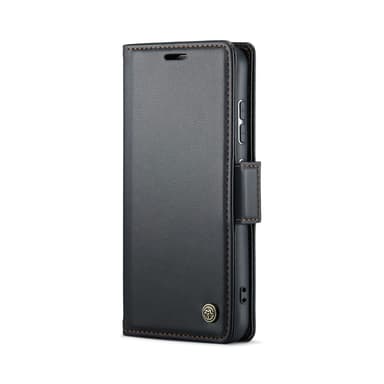 CaseMe Samsung S25 023 Series PU-Läder Flip Cover - Sort