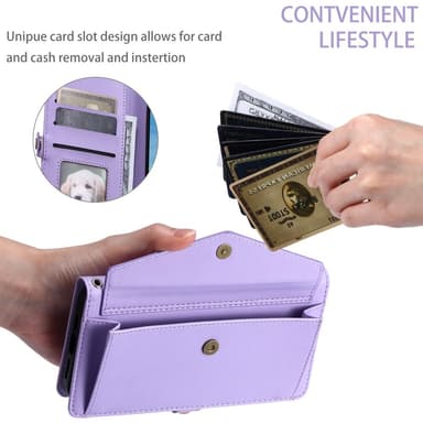 SKALO Xiaomi Redmi Note 14 4G PU-Læder Kuvert Flip Cover - Lilla