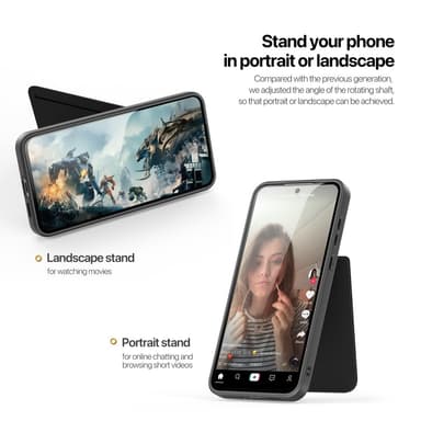 DUX DUCIS Samsung S25 Rafi II Series Cover med Kortholder - Sort