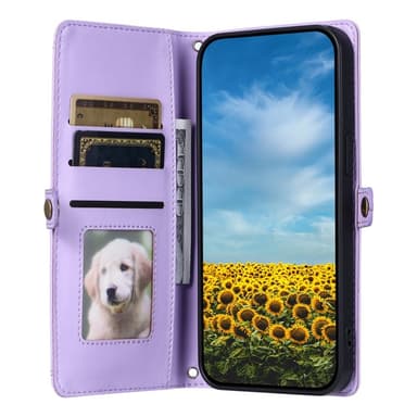 SKALO Xiaomi Redmi Note 14 4G PU-Læder Kuvert Flip Cover - Lilla