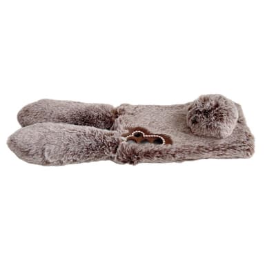SKALO Samsung S25 3D Fluffy Bunny Cover - Hvid