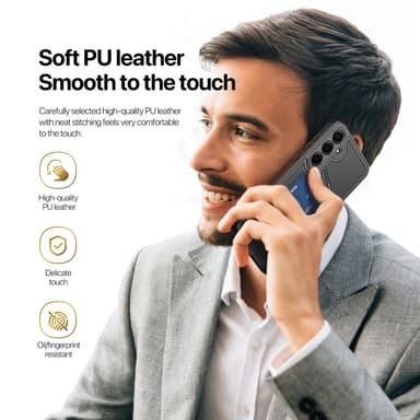 DUX DUCIS Samsung S25 Rafi II Series Cover med Kortholder - Sort