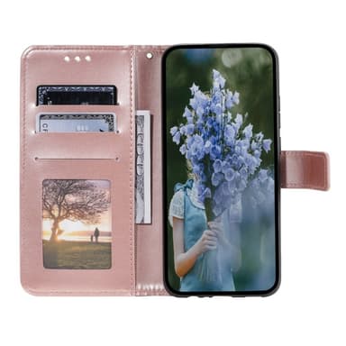 SKALO Samsung S25 Mandala Flip Cover - Rosa guld