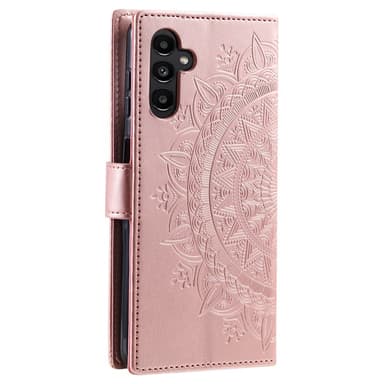 SKALO Samsung S25 Mandala Flip Cover - Rosa guld