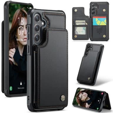 CaseMe Samsung S25 C22 Series Cover+Pung - Sort