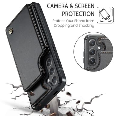 CaseMe Samsung S25 C22 Series Cover+Pung - Sort