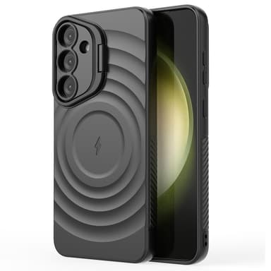 SKALO Samsung S25 Ripple Texture Cover - Sort