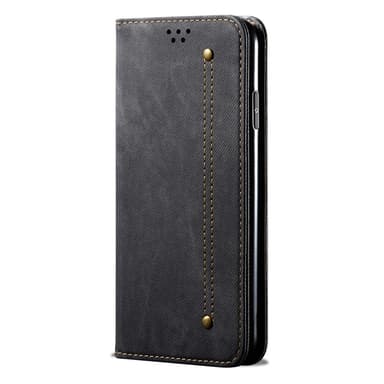 SKALO Xiaomi Redmi Note 14 5G Jeans Flip Cover - Sort