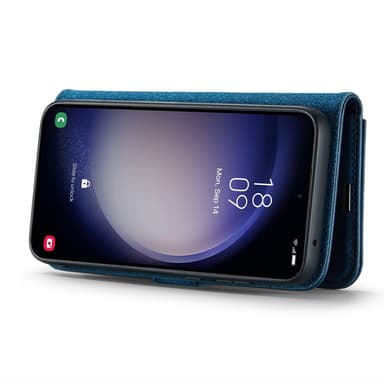 DG MING Samsung S25 2-i-1 Magnet Flip Cover - Blå