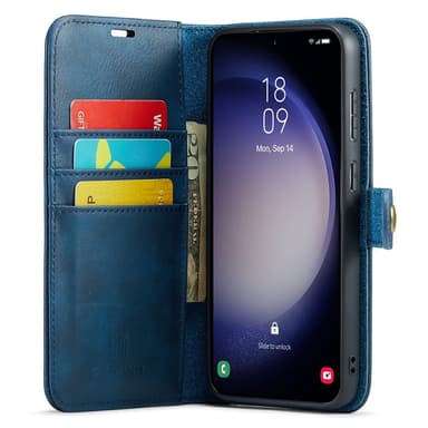 DG MING Samsung S25 2-i-1 Magnet Flip Cover - Blå