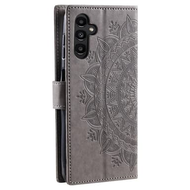 SKALO Samsung S25 Mandala Flip Cover - Grå