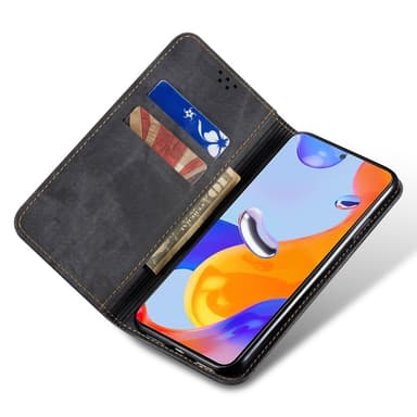 SKALO Xiaomi Redmi Note 14 5G Jeans Flip Cover - Sort