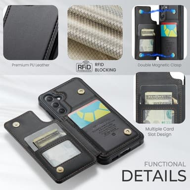 CaseMe Samsung S25 C22 Series Cover+Pung - Sort