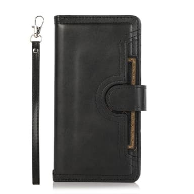 SKALO Samsung S25+ Big Wallet Flip Cover - Sort