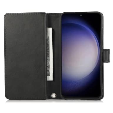 SKALO Samsung S25+ Big Wallet Flip Cover - Sort