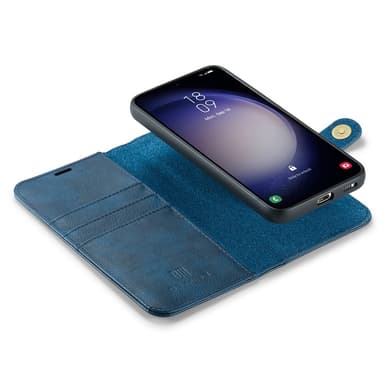 DG MING Samsung S25 2-i-1 Magnet Flip Cover - Blå