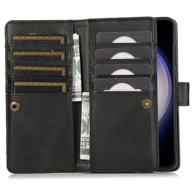 SKALO Samsung S25+ Big Wallet Flip Cover - Sort