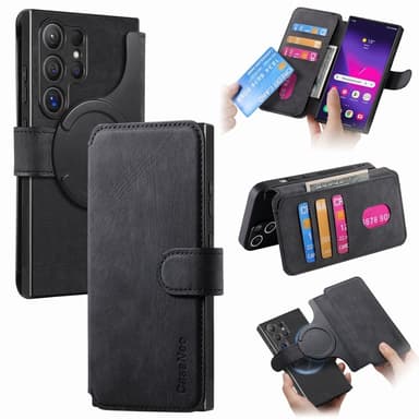 SKALO Samsung S25 Ultra CASENEO MW-03 Flip Cover - Sort