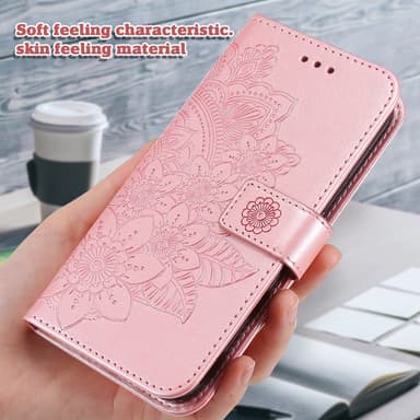 SKALO Motorola Moto G15 4G Mandala Flip Cover - Pink