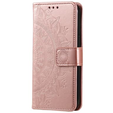 SKALO Xiaomi Redmi Note 14 5G Mandala Flip Cover - Rosa guld