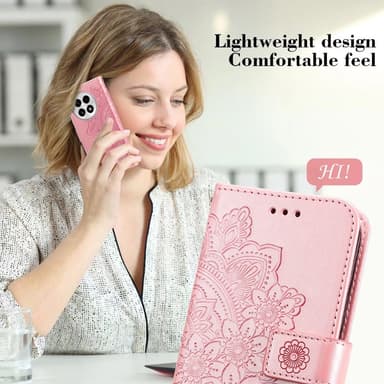 SKALO OnePlus 13 Mandala Flip Cover - Pink
