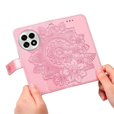 SKALO OnePlus 13 Mandala Flip Cover - Pink
