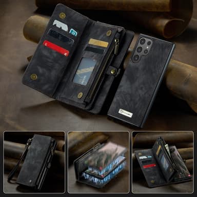 CaseMe Samsung S25 Ultra 008 BIg Wallet 2in1 Magnet Flip Cover - Sort