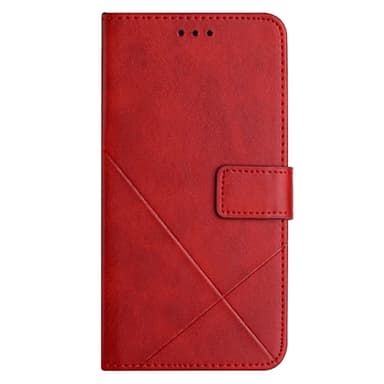 SKALO Xiaomi Redmi Note 14 5G PU-Læder Flip Cover - Rød