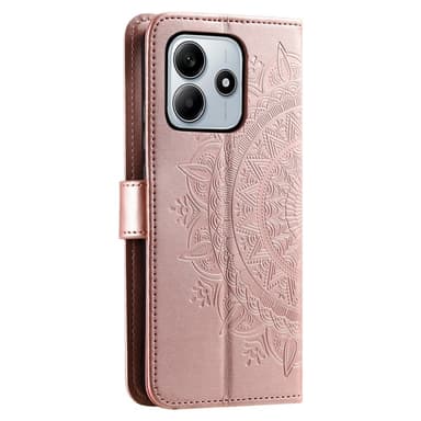 SKALO Xiaomi Redmi Note 14 5G Mandala Flip Cover - Rosa guld
