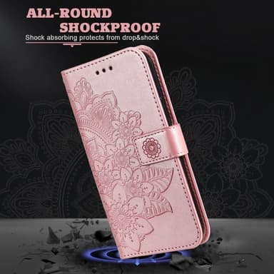 SKALO Motorola Moto G15 4G Mandala Flip Cover - Pink