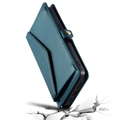 SKALO Xiaomi Redmi Note 14 Pro 5G PU-Læder Kuvert Flip Cover - Grøn