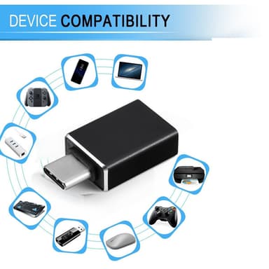 Adapter USB-C til USB 3.0 Sort