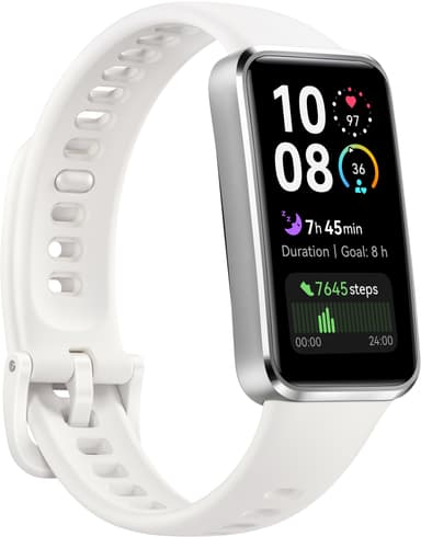 Huawei Band 10 sportsur (hvid aluminium)