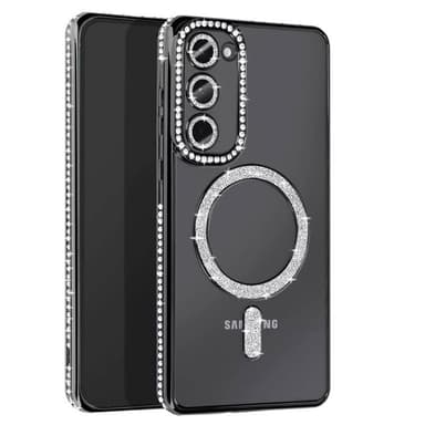 Diamond bling MagSafe cover Samsung Galaxy S22 - Gold