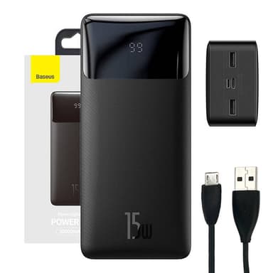 Powerbank Baseus Bipow 30000mAh,15W (sort)