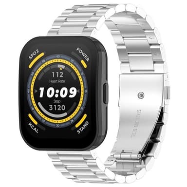 22 mm metalarmbånd til Amazfit Bip 5 - Sølv