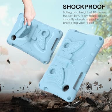 SKALO Xiaomi Redmi Pad SE 8.7 Butterfly EVA Cover - Lyseblå