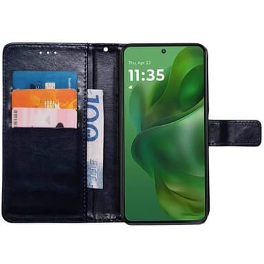 Wallet cover 3-kort Motorola Moto G Power (2025) - Mørkeblå