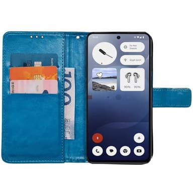 Wallet cover 3-kort Nothing Phone 3a - Lyseblå