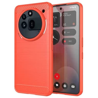 Børstet silikone cover Nothing Phone 3a Pro - Coral