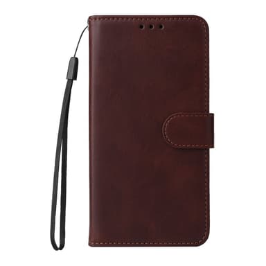 SKALO Xiaomi Redmi Note 14 Pro+ 5G PU-læder Flip Cover - Brun