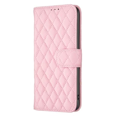 SKALO Xiaomi Redmi Note 14 Pro+ 5G BINFEN COLOR Quiltet cover Flip Cover - Pink