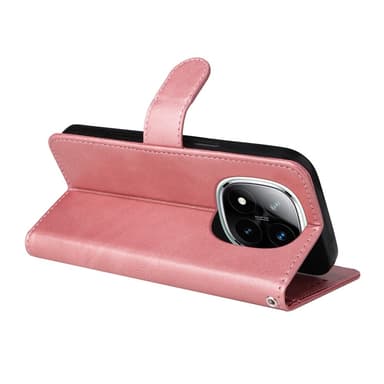 SKALO Xiaomi Redmi Note 14 Pro+ 5G PU-læder Flip Cover - Pink