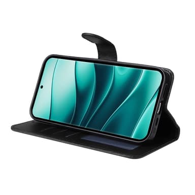 SKALO Xiaomi Redmi Note 14 Pro+ 5G PU-læder Flip Cover - Sort