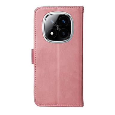 SKALO Xiaomi Redmi Note 14 Pro+ 5G PU-læder Flip Cover - Pink
