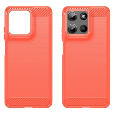 SKALO Motorola Moto G15 4G Armor Carbon Cover - Rød