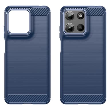 SKALO Motorola Moto G15 4G Armor Carbon Cover - Blå