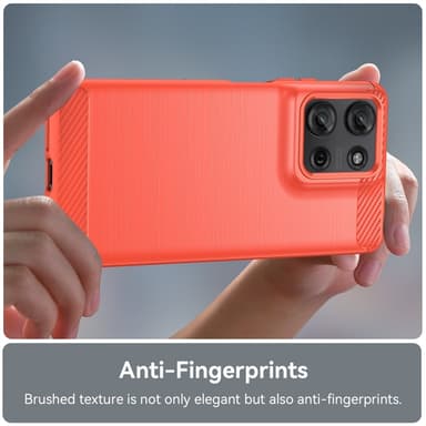 SKALO Motorola Moto G75 5G Armor Carbon Cover - Rød