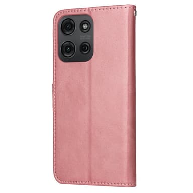 SKALO Motorola Moto G75 5G PU-læder Flip Cover - Pink